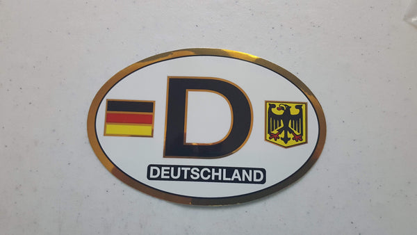 decal Deutschland License Plate Seal
