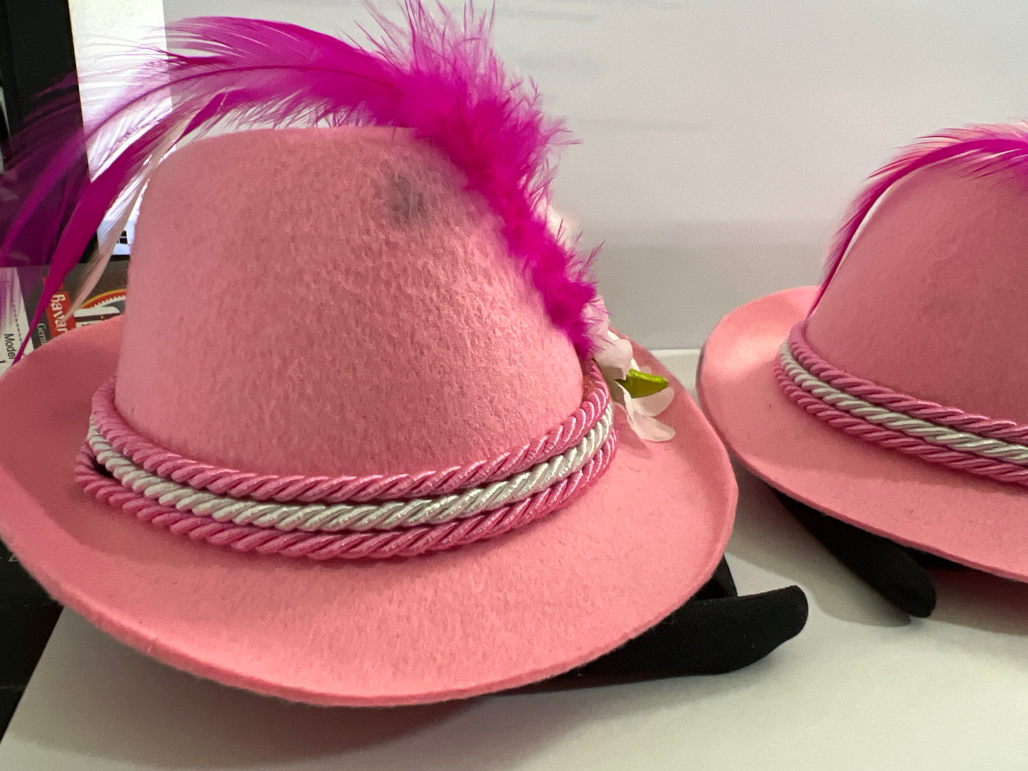 3 Mini Pink Fest Hats