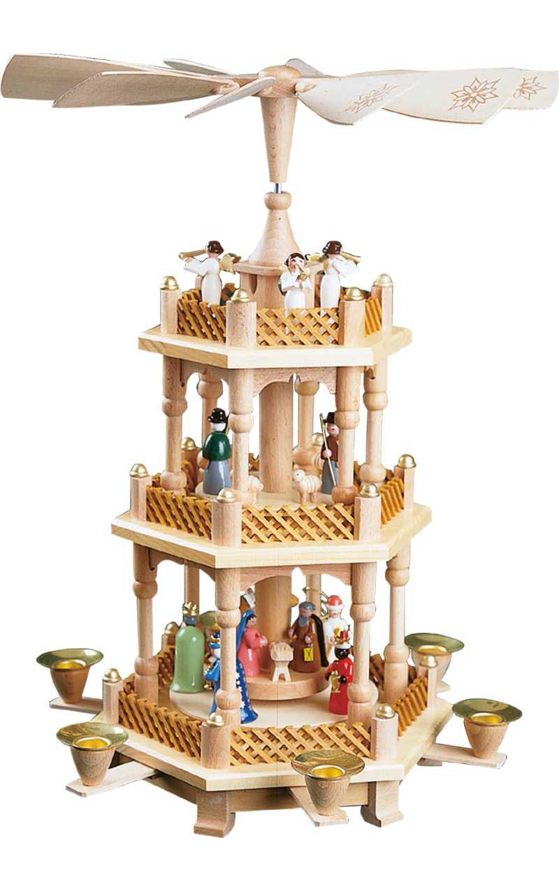 Pyramid - 3 tiers - Nativity