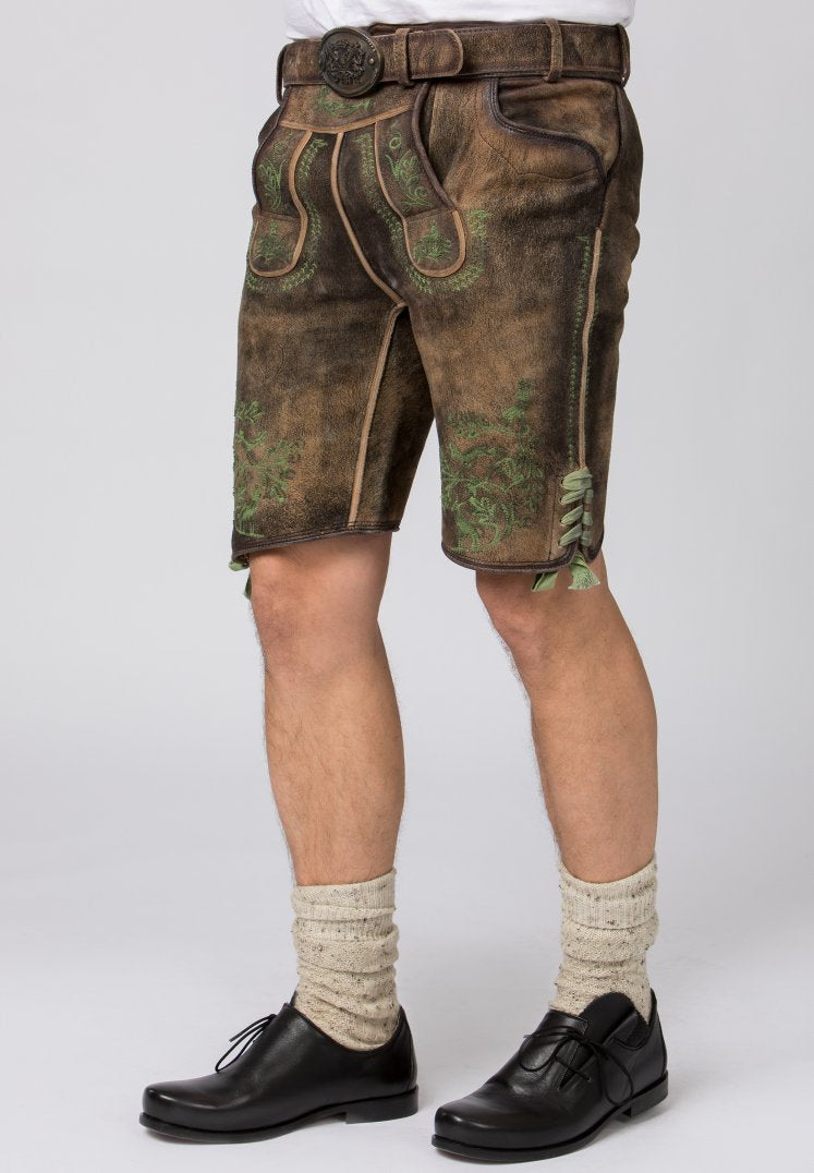 Rudolf Oid Grun Men's Lederhosen