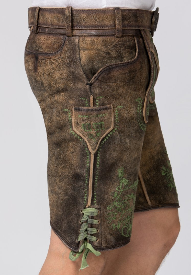 Rudolf Oid Grun Men's Lederhosen